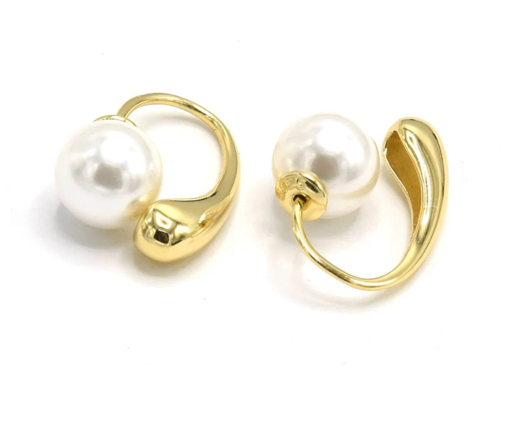 Signature Pearl - Gold Earring