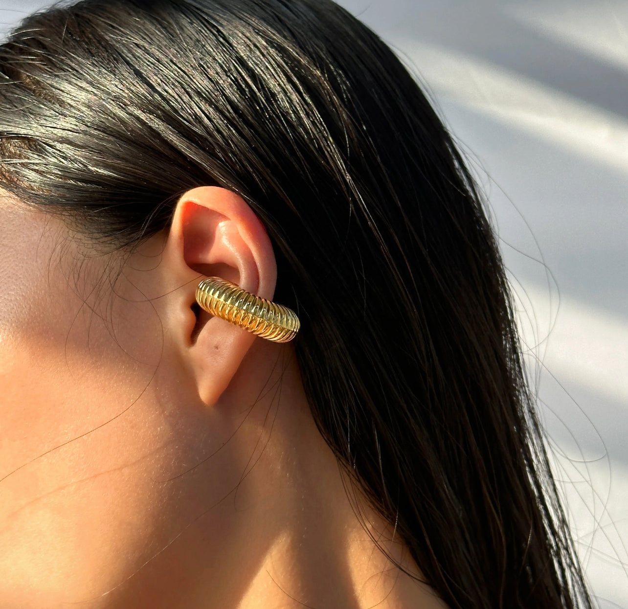 Chunky Gold Ear Cuff