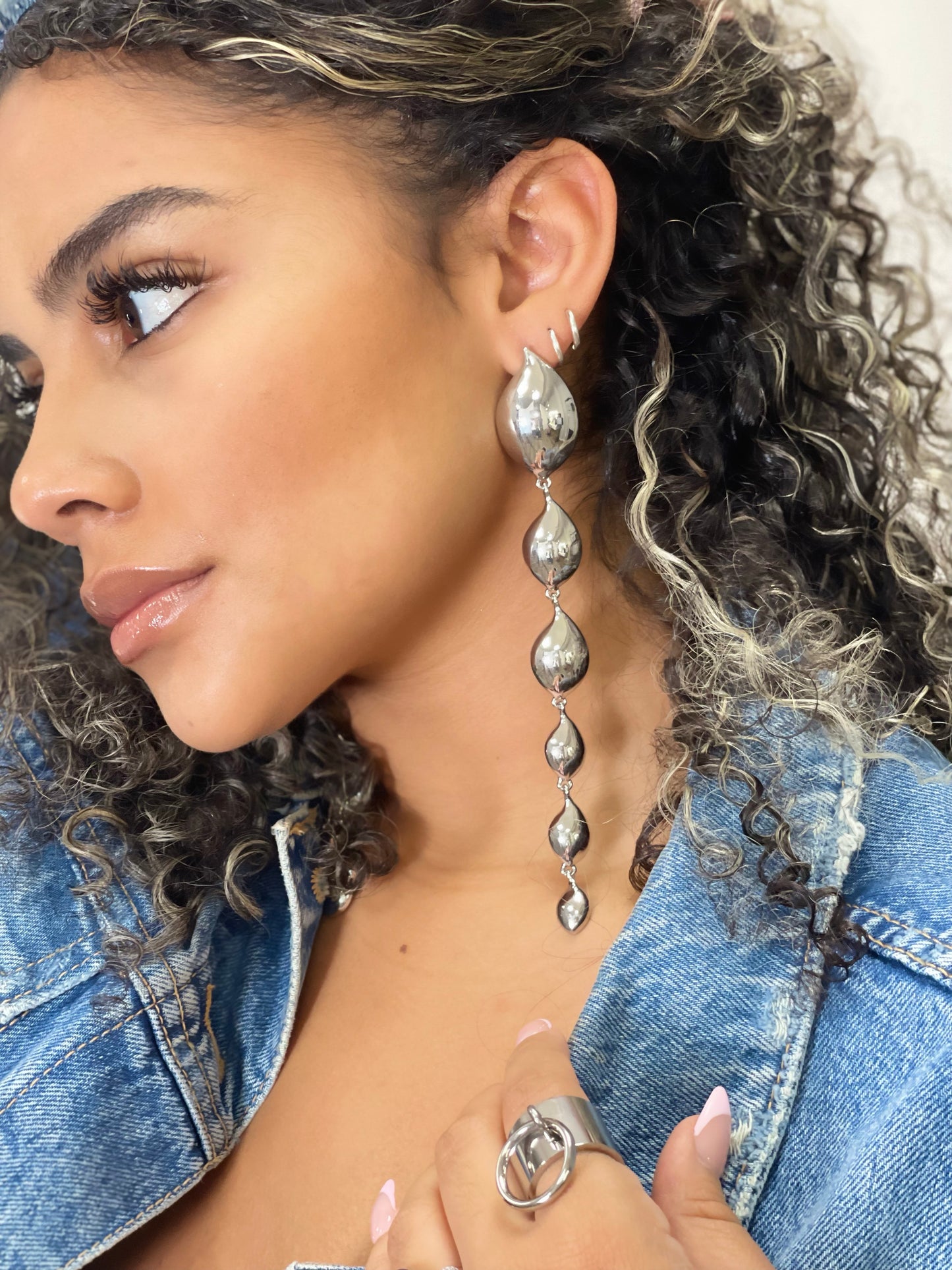 Long Tear Drop Earring