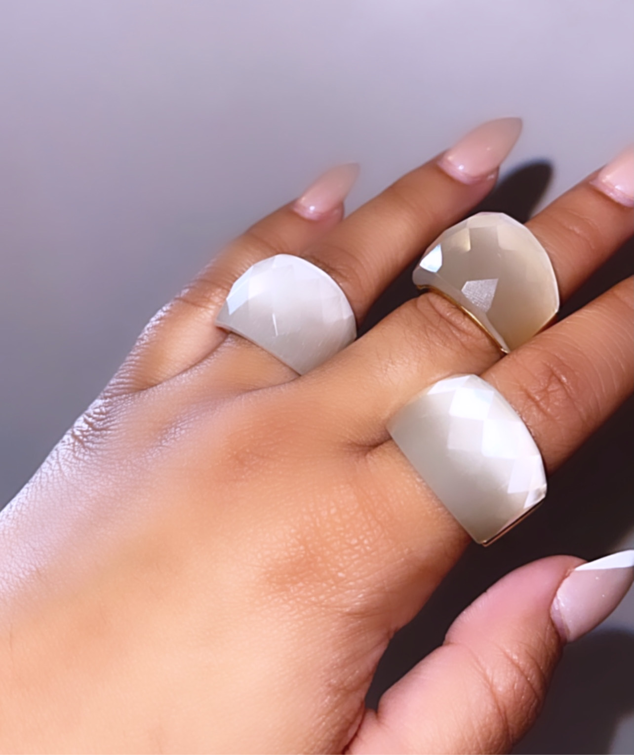White Jumbo Ring