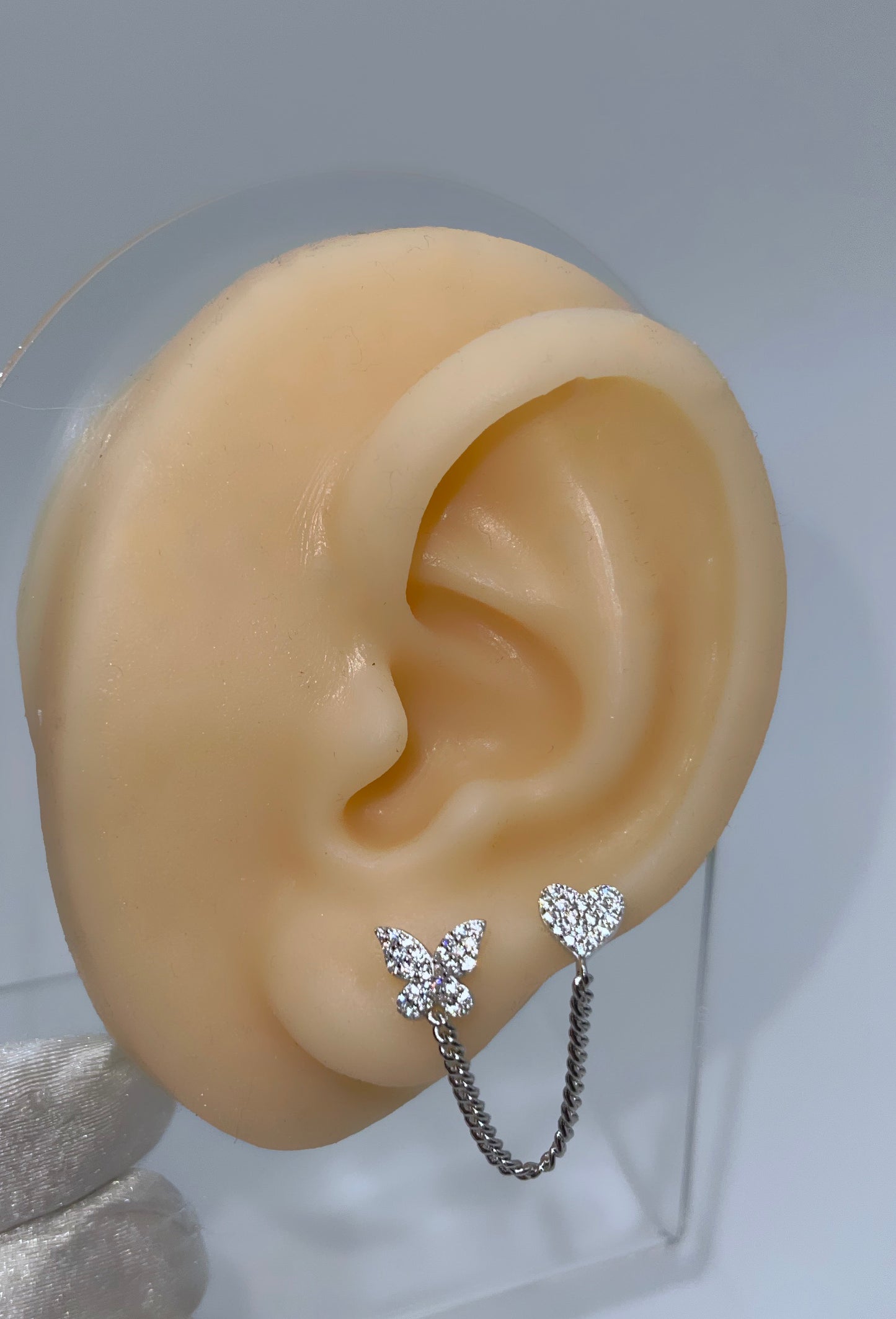 Heart & Butterfly Earring