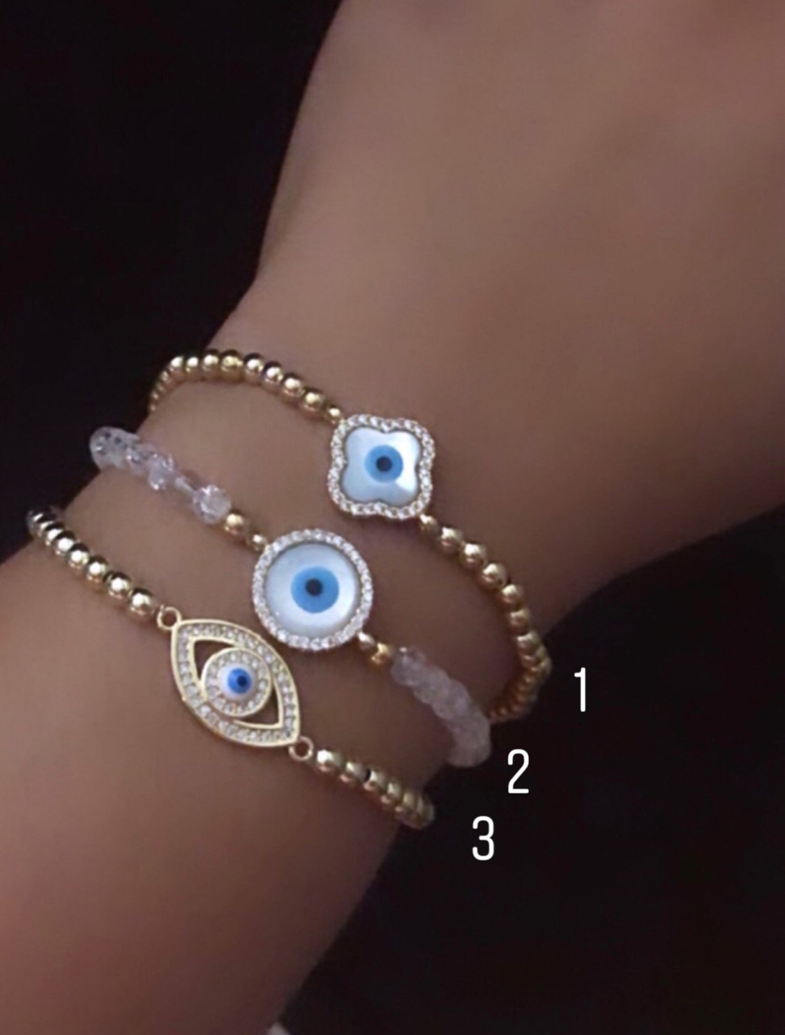 Gold Protection Beaded Bracelets