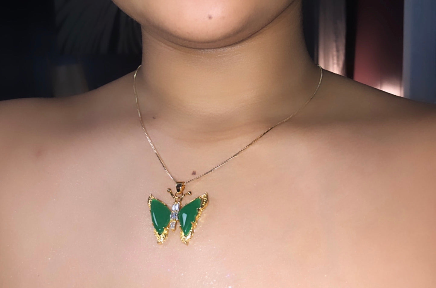 Butterfly Jade Necklace