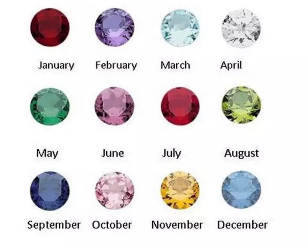 Nameplate with Birthstone