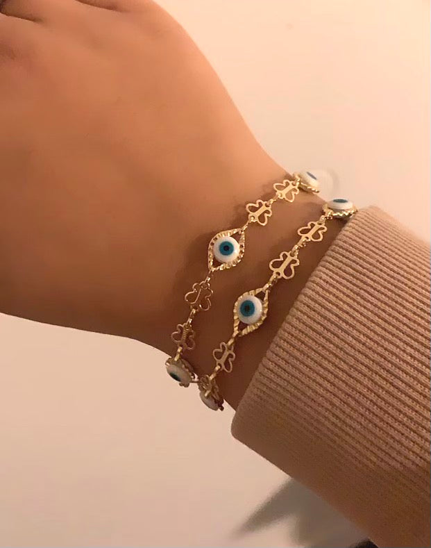 Evil Eye + Butterfly Bracelet