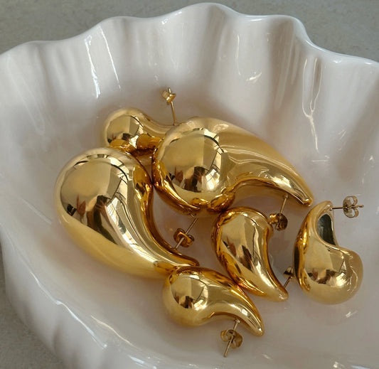 Big Tear Drop Earrings