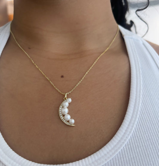 Moon Pearl Necklace