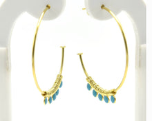 Load image into Gallery viewer, Turquoise Dripping Earrings
