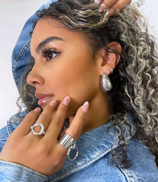 Silver Drop Earrings