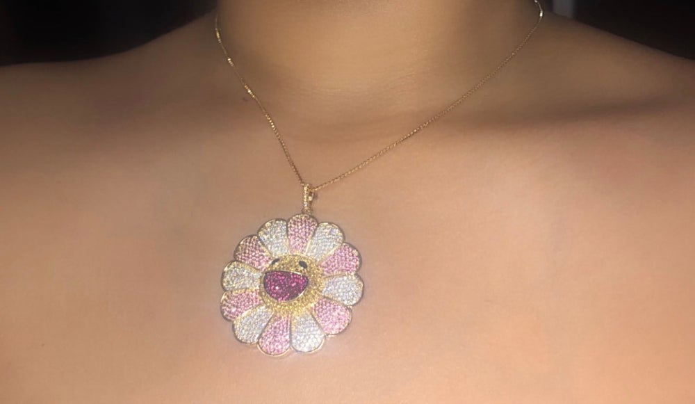 Pink Murakami Flower Necklace