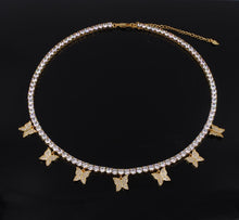 Load image into Gallery viewer, Butterfly Tennis Necklace II
