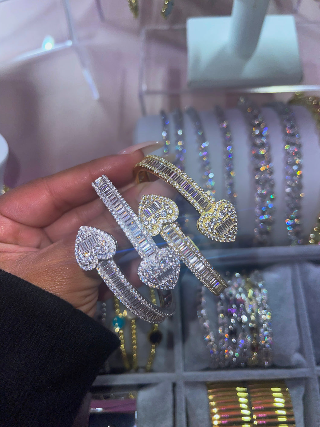 New Baguette Heart Bracelet