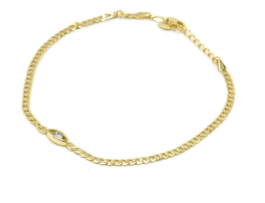 Evil Eye Gold Bracelet