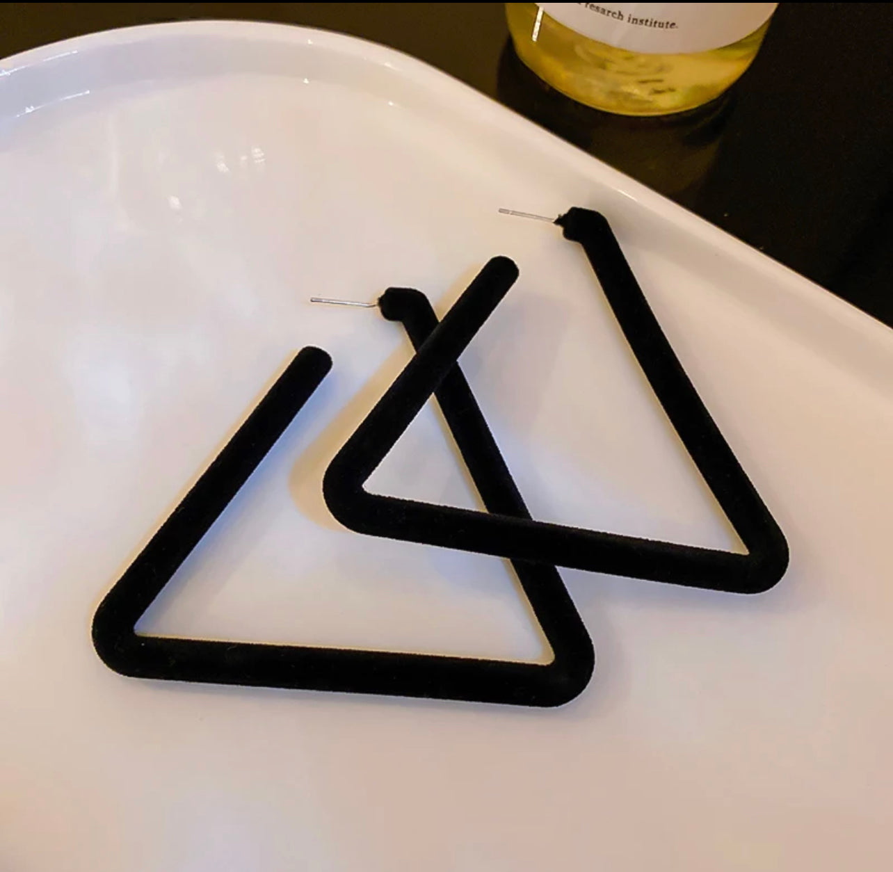 Black Geometric Earrings