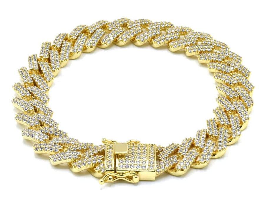 Diamond Cuban Anklet
