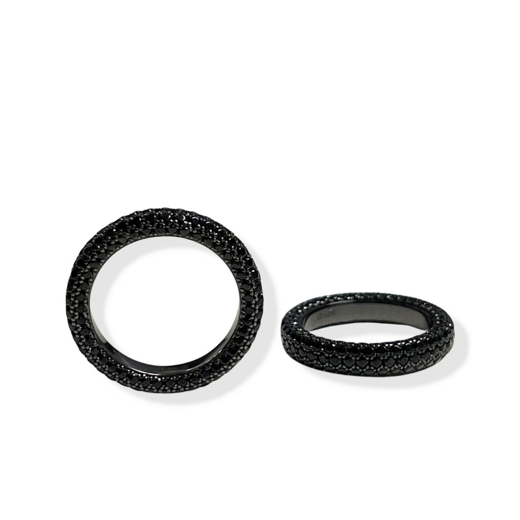 Black Crystal Ring