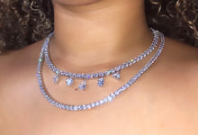 Load image into Gallery viewer, Tear Drop Tennis Necklace
