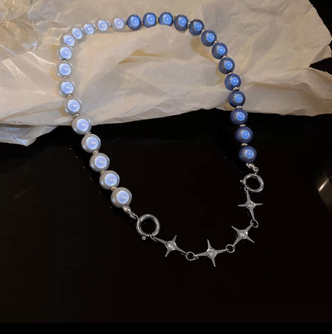 Pearl with Star Necklace