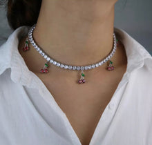 Load image into Gallery viewer, Cherry Tennis Necklace
