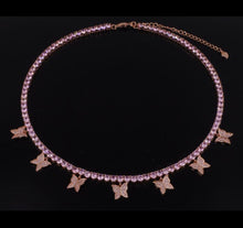 Load image into Gallery viewer, Butterfly Tennis Necklace II
