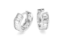 Load image into Gallery viewer, Baguette Huggie Earrings

