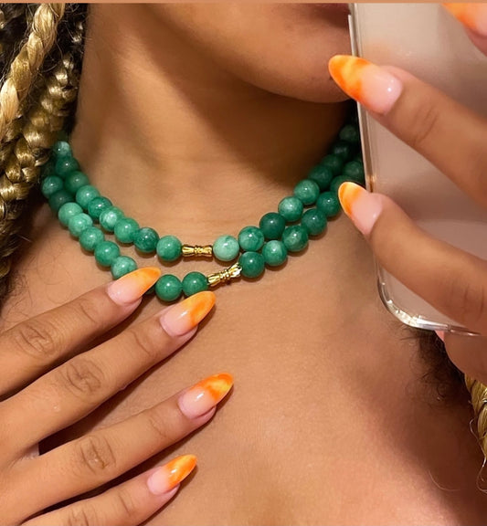 Jade Energy Beads Necklace