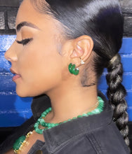Load image into Gallery viewer, Mini Jade Hoops

