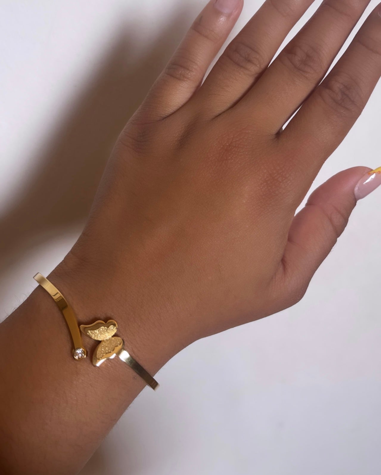 Butterfly stone bracelet